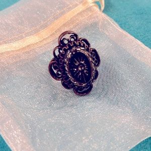 3 /$21⚡️HP⚡️Black & Bronze Ring with Star Design